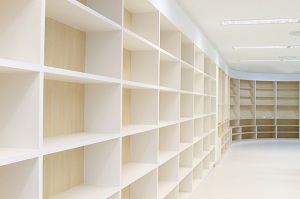 Empty Bookshelves